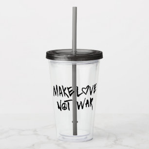 Gör Kärlek inte Krig Take Away Mugg