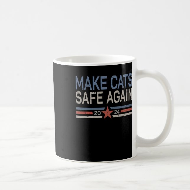 Gör kattarna Säkra igen 2024-kattägare Kaffemugg (Höger)