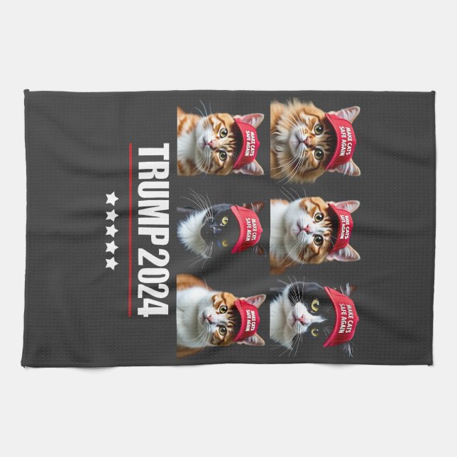 Gör kattarna Säkra igen Maga Trump-val Kökshandduk (Horisontell)