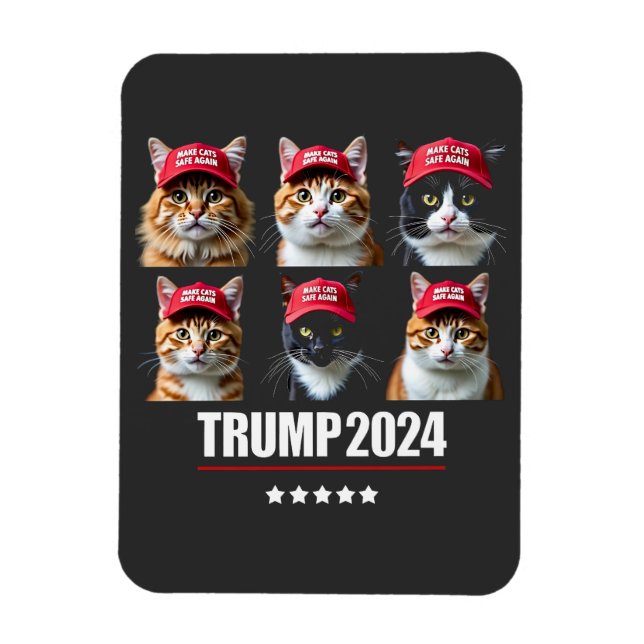 Gör kattarna Säkra igen Maga Trump-val Magnet (Vertikal)
