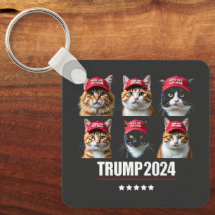 Gör kattarna Säkra igen Maga Trump-val Nyckelring