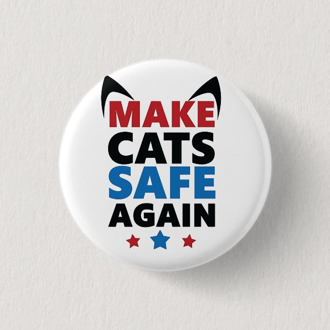 Gör katter Säkra igen till trumval Omröstning Knapp (Framsida)