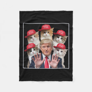 Gör katter Säkra igen Trump 2024 Red Hat Pets Fleecefilt