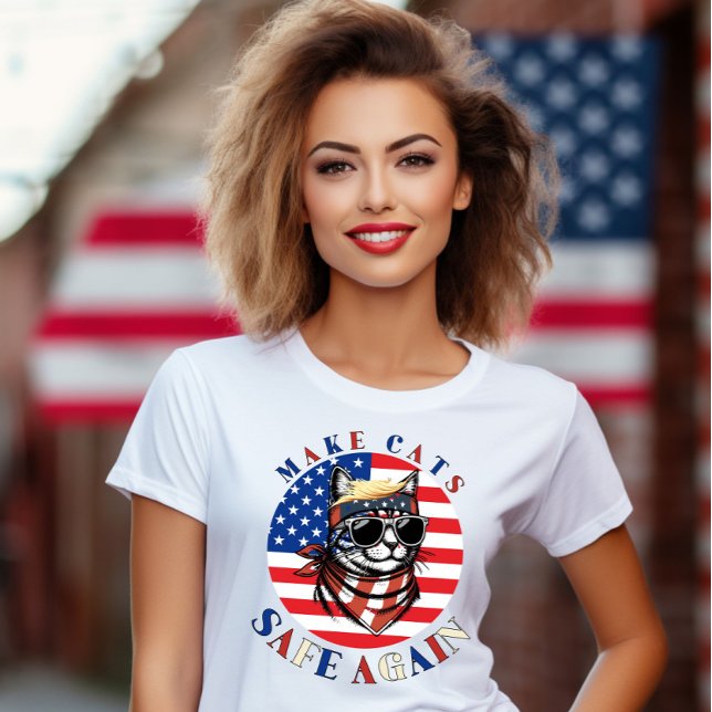 Gör Katter Säkra igen, USA:s val 2024 Roligt T Shirt (Skapare uppladdad)
