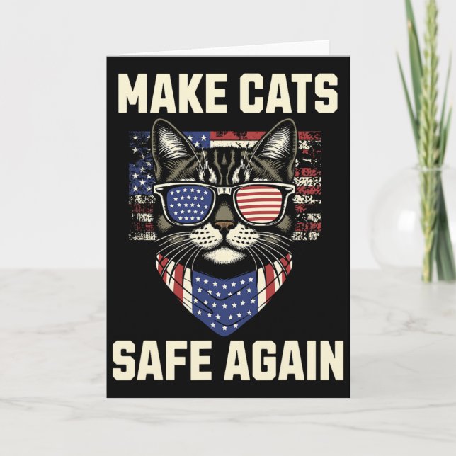 Gör Katter Stora Igen Trump Katter För Trump  Kort (Framsida)