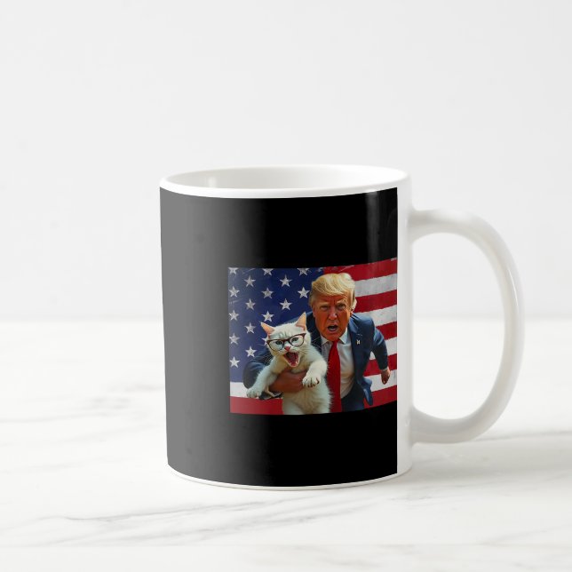 Gör Katter Stora Igen Trump Katter För Trump Vann  Kaffemugg (Höger)