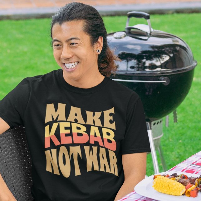 Gör Kebab inte Krig | Funny Persian Gift T Shirt (Make Kebab Not War | Funny Persian Gift T-Shirt)