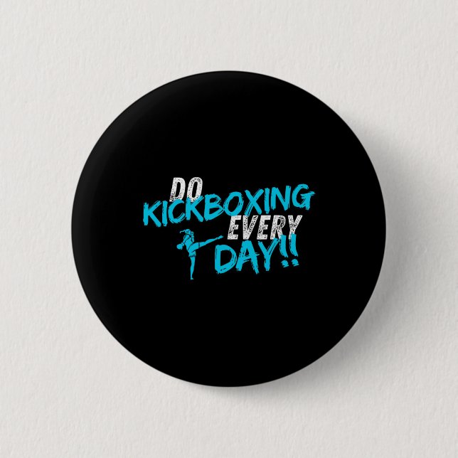 Gör kickboxning varje dag  knapp (Framsida)