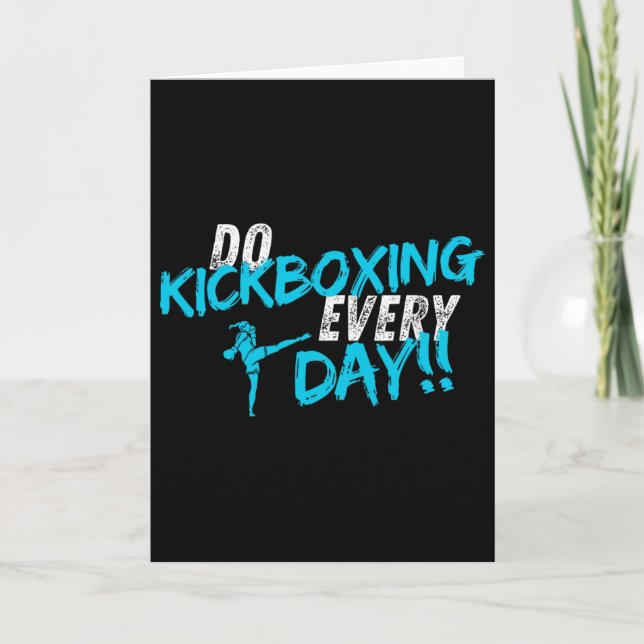 Gör kickboxning varje dag kort (Framsida)