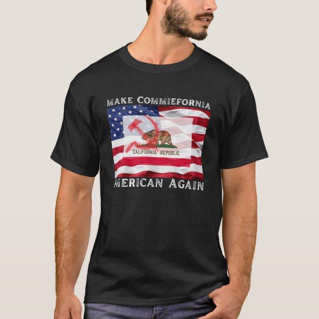 Gör kommunismen till amerikansk kommunism igen t shirt (Framsida)