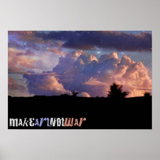 Gör konst inte Krig Poster (Framsidan)