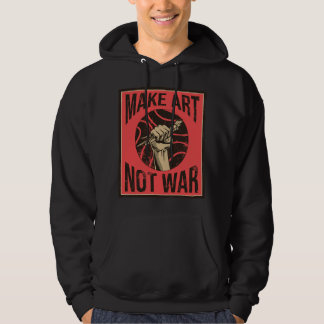 Gör konst inte till krig, fredliga konstnärer Fred Hoodie