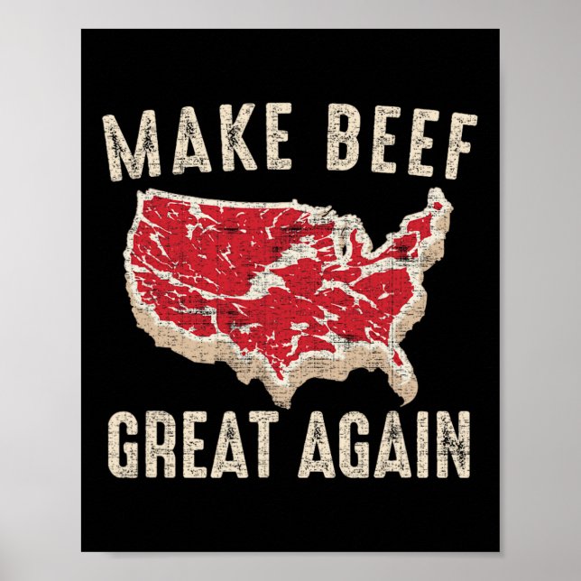 Gör köttet Underbart igen, roligt Bbq America Poster (Framsidan)