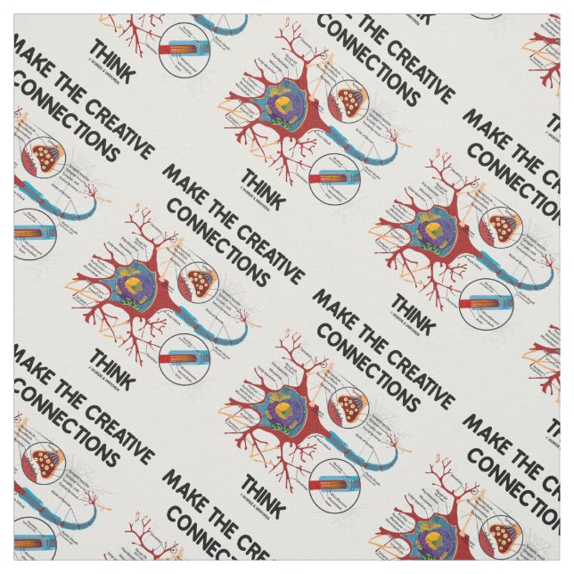 Gör Kreativet Connections Tänka Neuron Synapse Tyg (Provkarta)
