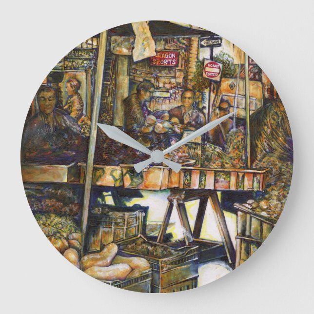 Gör kreativiteten Glimmer till allt ljusare Stor Klocka (Framsida)