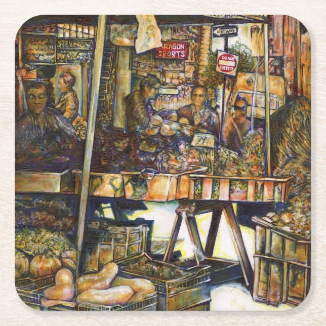 Gör kreativiteten Glimmer till allt ljusare Underlägg Papper Kvadrat (Framsidan)