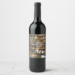 Gör kreativiteten Glimmer till allt ljusare Vinflaska Etikett