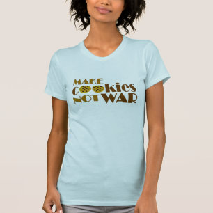 Gör krig för kakor inte t-shirt