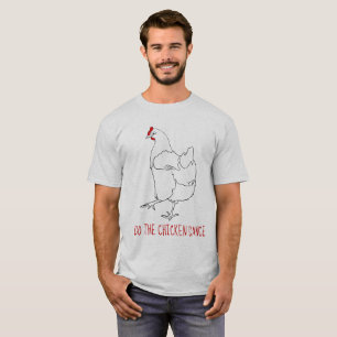 Gör Kycklingdansen Roligt Sött Originell Djur Kons T-shirt