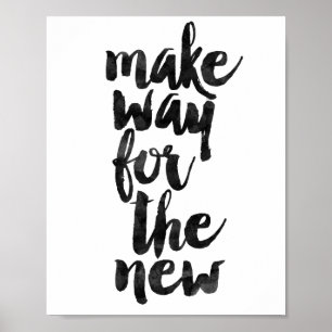 Gör långt för det nytt poster