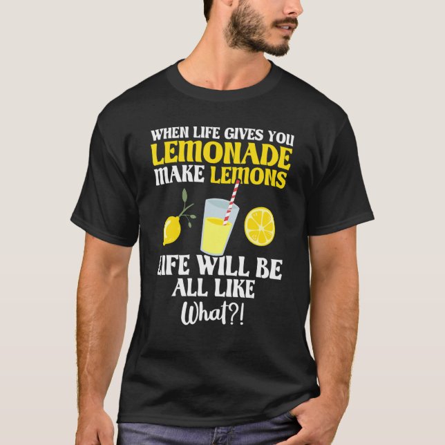 Gör Lemon Lemonade stand Chef Juice Ice Lemon Squ T Shirt (Framsida)