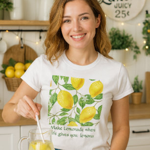 Gör lemonad / citronrecept T-shirt