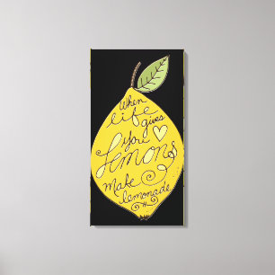 Gör Lemonade Lemon Canvastryck