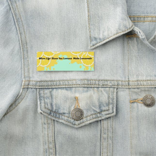 Gör Lemonade Namn bricka Namnbricka (På plats)