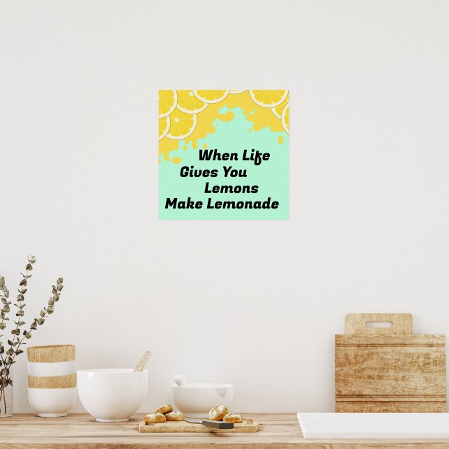 Gör Lemonade Poster (Kök)