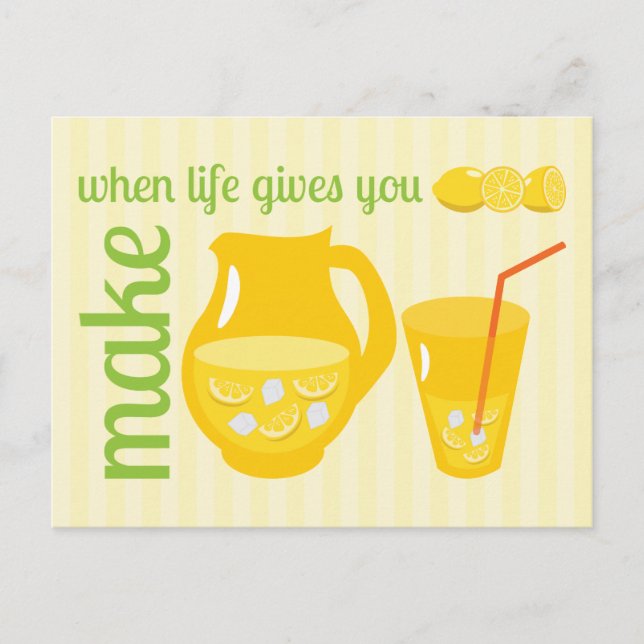 Gör Lemonade Vykort (Framsida)