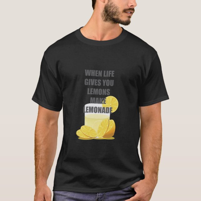 Gör lemonadecitationstecken, när liv ger dig t-shirt (Framsida)