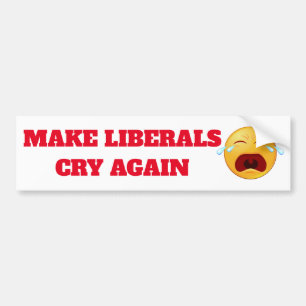 Gör liberal person gråter igen på bildekal