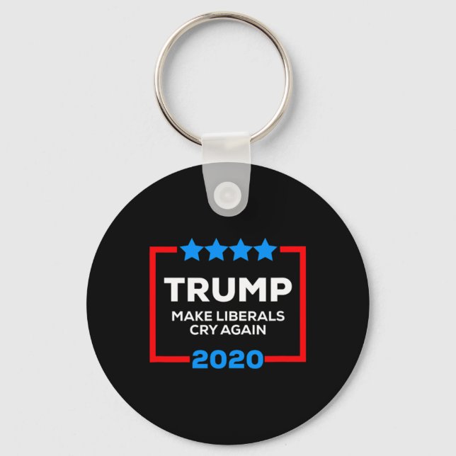 Gör liberaler gråter igen rolig pro Trump 4:e juli Nyckelring (Framsida)