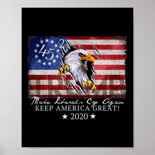 Gör liberalerna Gråtit igen T - Donald Trump-valet Poster (Framsidan)
