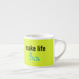 Gör Life roligt Espresso Kopp Espressomugg