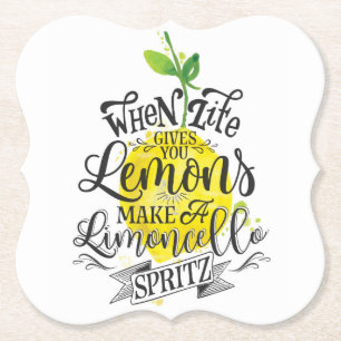 Gör Limoncello ", "när liv ger dig citroner, Underlägg Papper