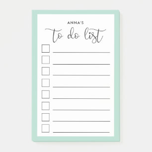 Gör-lista för att aktivera kalligrafi post-it block