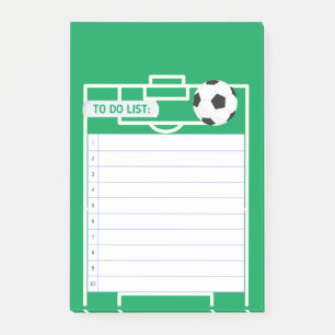 GÖR LISTA SOCCER POST-IT BLOCK