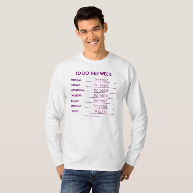 GÖR LISTA: YOGA T SHIRT (Hel framsida)
