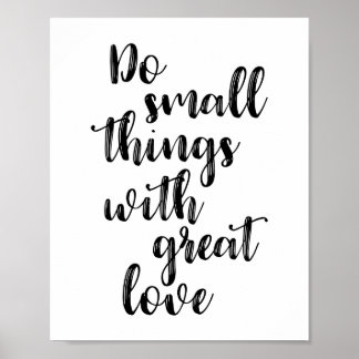 Gör litet Sak med Underbara Kärlek Poster