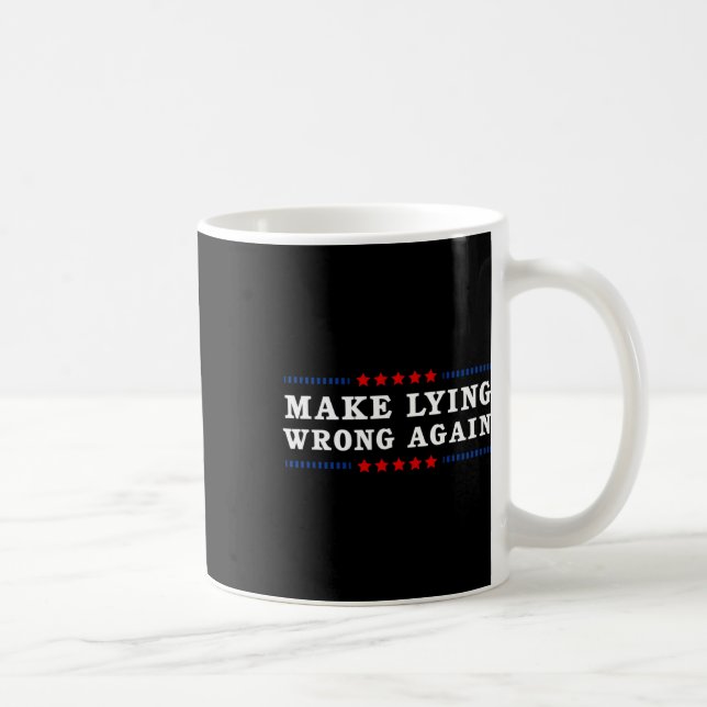 Gör lögn fel igen Anti Trump Kaffemugg (Höger)
