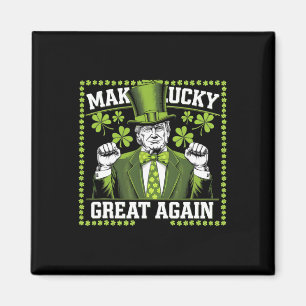 Gör Lucky Underbar igen Trump St. Patrick's Day Le Magnet