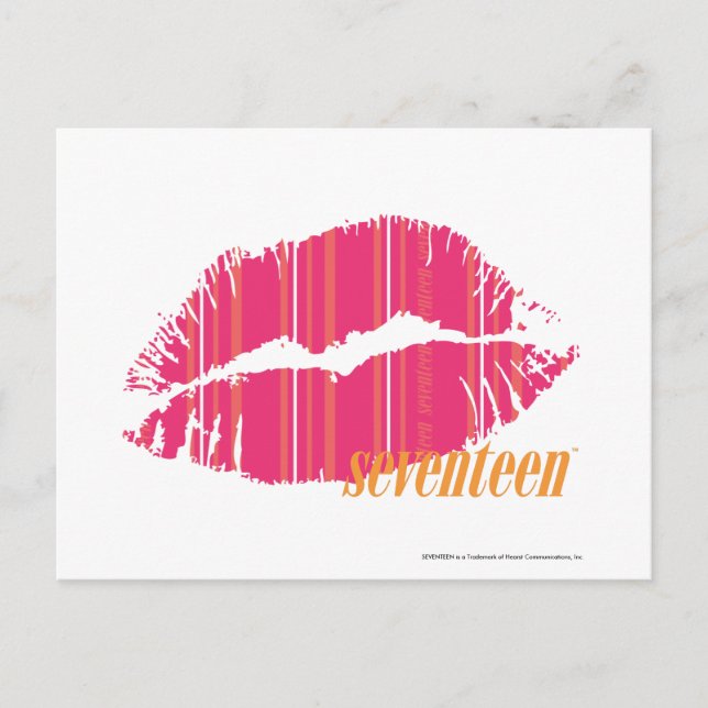 Gör magentafärgade randar tunnare vykort (Framsida)