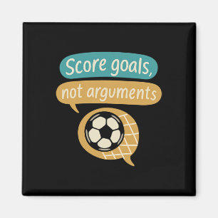 Gör Mål Inte Argument Fotbollsfans Grafik Magnet