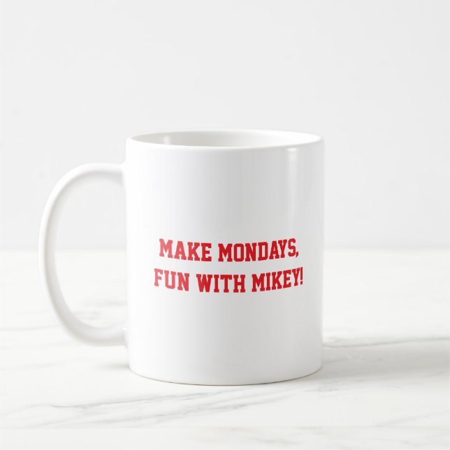 Gör måndagar roliga med Mikey! Kaffemugg (Vänster)
