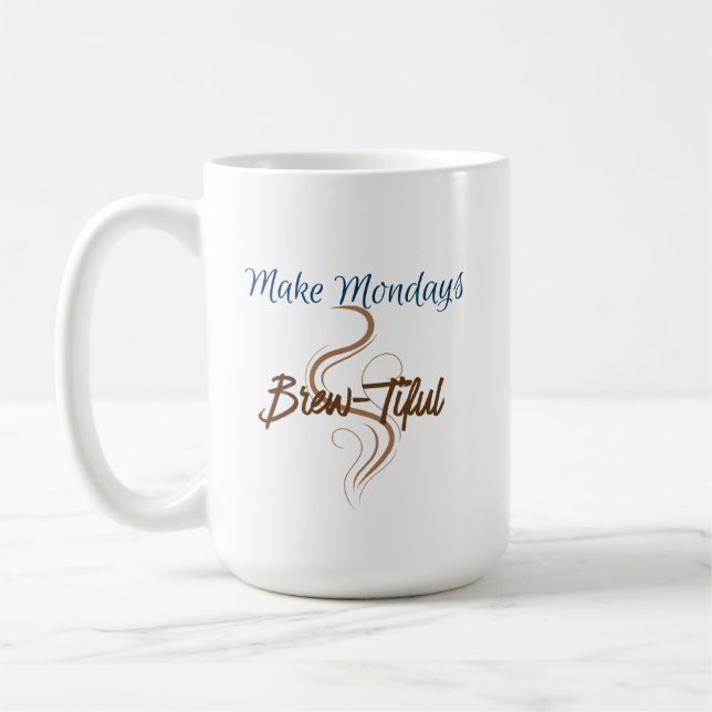 Gör måndagskvaller till 15 oz klassiskt kaffemugg (Vänster)