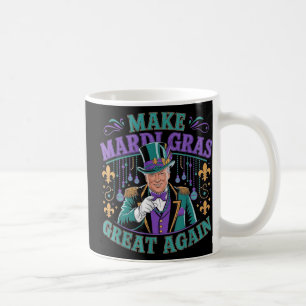 Gör Mardi Gras Underbar igen, lustigt Parad Costum Kaffemugg