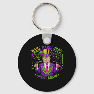 Gör Mardi Gras Underbar igen Roligt Mardi Gras Man Nyckelring