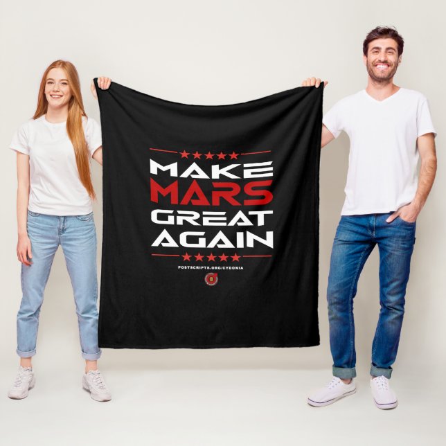 Gör Mars Underbar igen Fleecefilt (På plats)