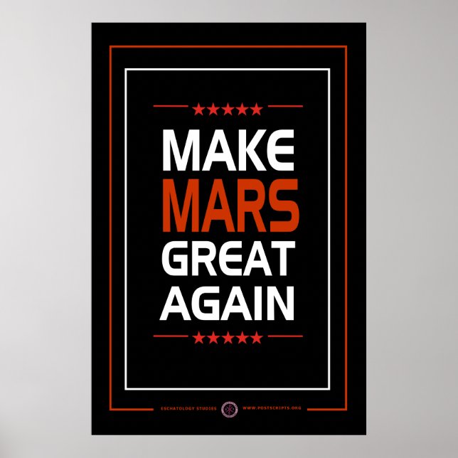 Gör Mars Underbar igen Poster (Framsidan)